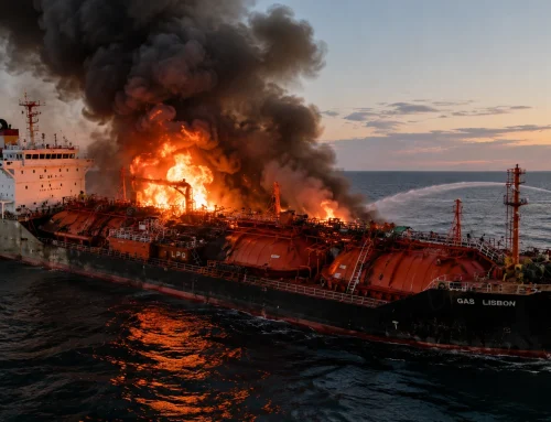 Navă comercială lovită în Marea Neagră, la doar 20 de mile marine de coasta României