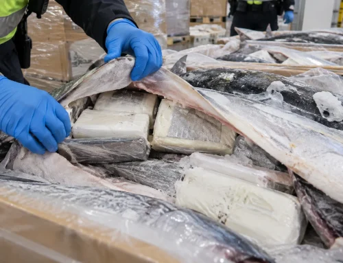 Aproape 600 kg de cocaină, ascunse în pește congelat. Planul de £20 de milioane descoperit în UK