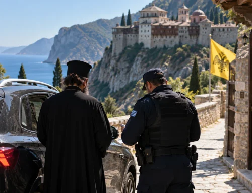 Preot român, arestat în Grecia în drum spre Muntele Athos